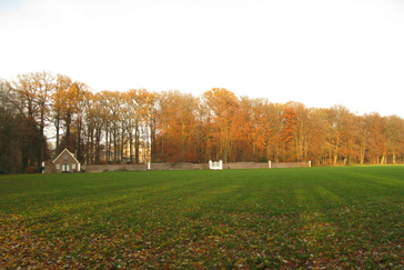 Gezicht op de tuinmanswoning