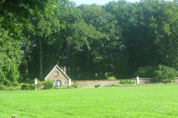 Gezicht op de tuinmanswoning