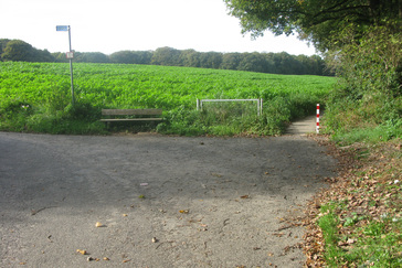 Bankje aan de landsgrens