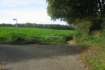 Bankje aan de landsgrens